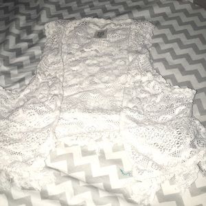 white cover up with designs